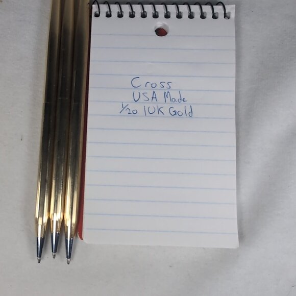 Cross 1/20 10k Gold Filled GF Ladies Pen USA Made Long Clipless NO ENGRAVINGS - Picture 10 of 15